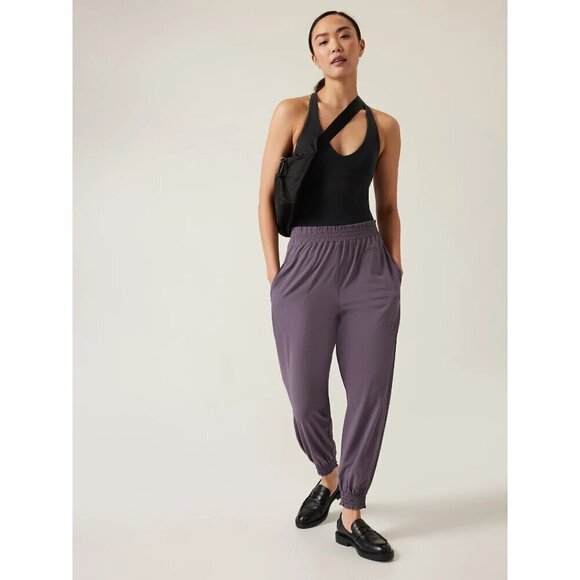 Athleta Savannah Jogger Pants Dusk Violet Plus Size 20 - Picture 1 of 11